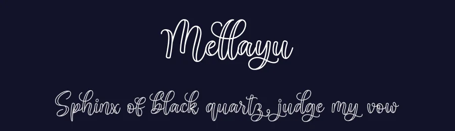 Mellayu by Ghuroba Studio — Script Handwritten Font — thumbnail 2