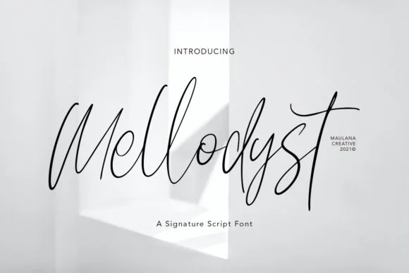 Mellodyst Font by Maulana Creative — Script Handwritten Font