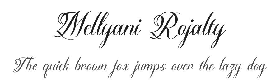 Mellyani Rojalty by Denustudios — Script Handwritten Font