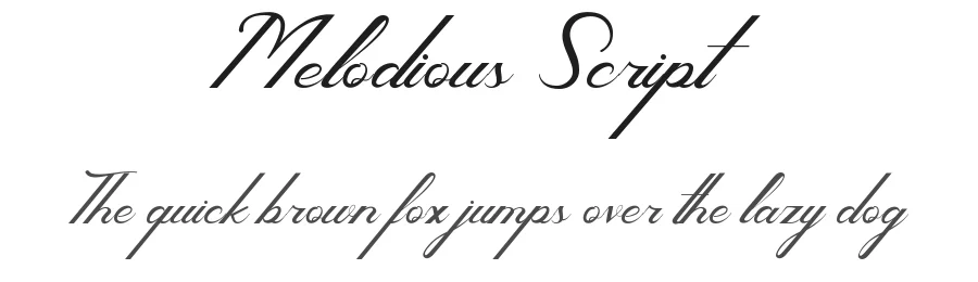 Melodious Script