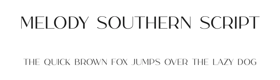 Melody Southern Script