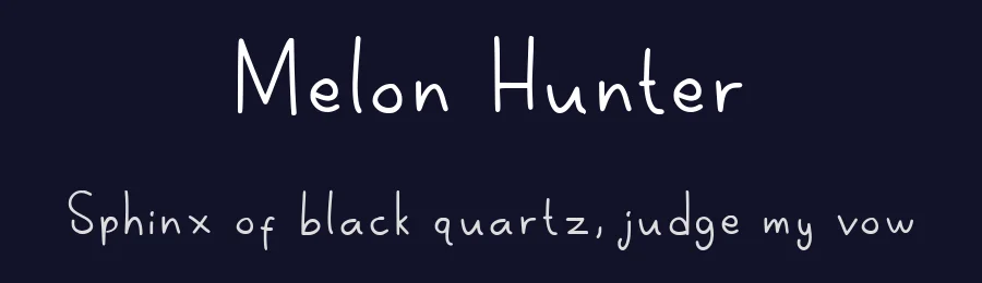 Melon Hunter by Mightyfire — Decorative Font — thumbnail 2