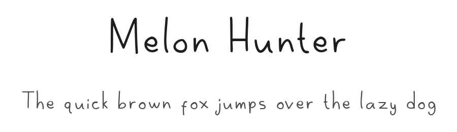 Melon Hunter by Mightyfire — Decorative Font