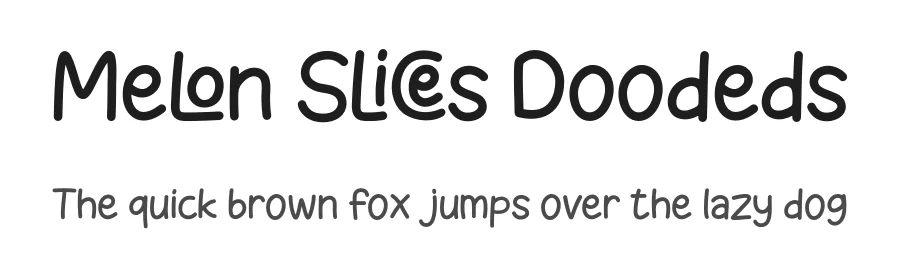 Melon Slices Doodeds by Ghuroba Studio — Dingbats Font