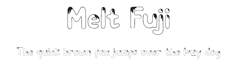 Melt Fuji by Jetsmax Studio — Decorative Font