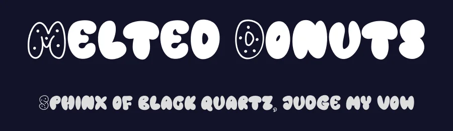 Melted Donuts by Letterafa Studio — Decorative Font — thumbnail 2