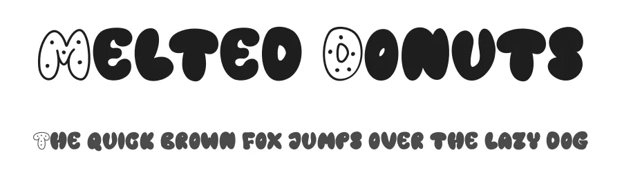 Melted Donuts by Letterafa Studio β Decorative Font