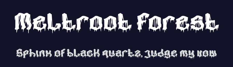 Meltroot Forest by PutraCetol Studio — Decorative Font — thumbnail 2