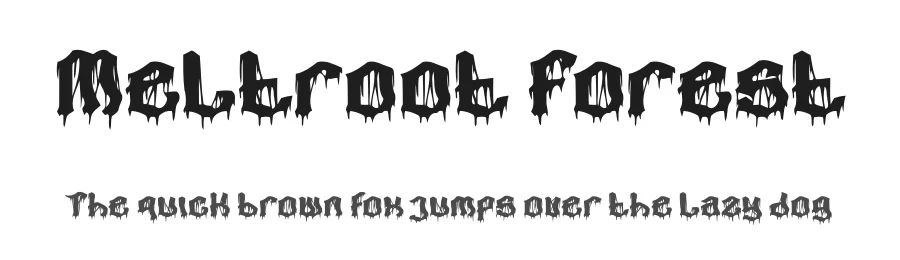 Meltroot Forest by PutraCetol Studio — Decorative Font