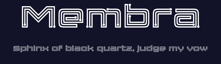 Membra by Disaster Fonts — Display Font — thumbnail 2