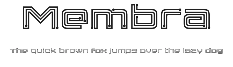 Membra by Disaster Fonts β Display Font