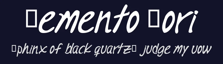 Memento Mori by Maho Cuevas — Script Handwritten Font — thumbnail 2