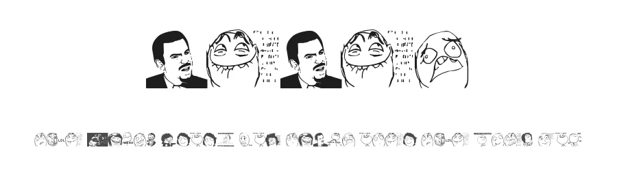 Memes by jopea302 β Dingbats Font