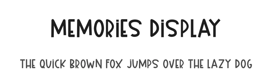 Memories Display by Danar Nugroho — Decorative Font