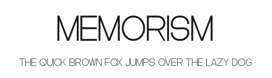 Memorism by Kong Font — Sans Serif Font