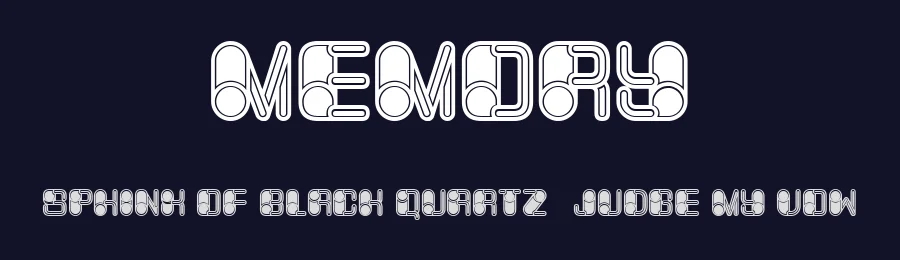 Memory by Vladimir Nikolic — Decorative Font — thumbnail 2