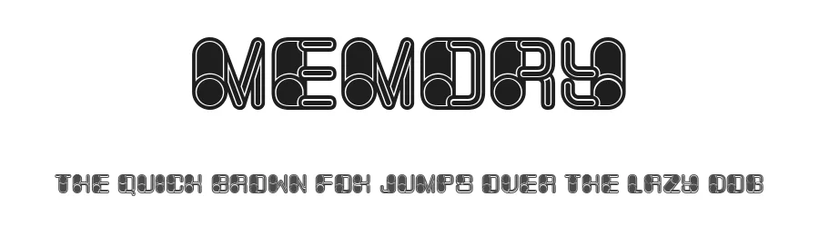 Memory by Vladimir Nikolic — Decorative Font