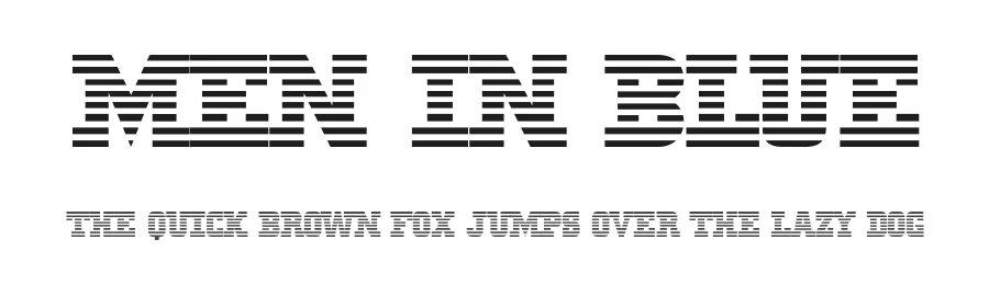 Men In Blue by Digital Empires β Display Font