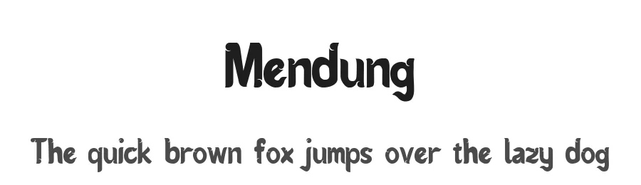 Mendung by Derren Stev — Decorative Font
