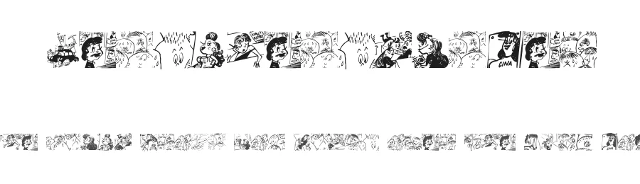 Menschenskinder by Manfred Klein — Dingbats Font