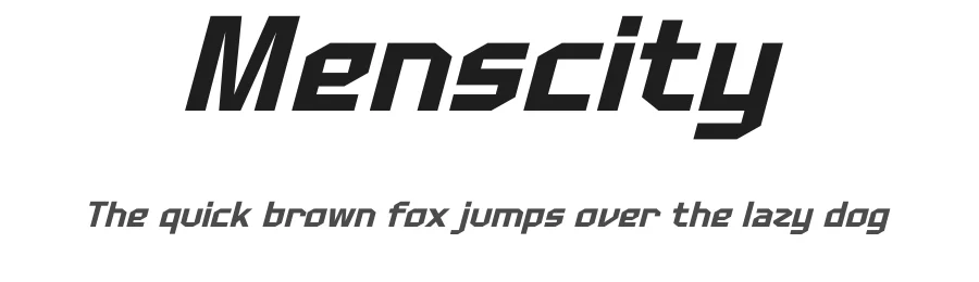 Menscity by Timelesstype Studio — Display Font