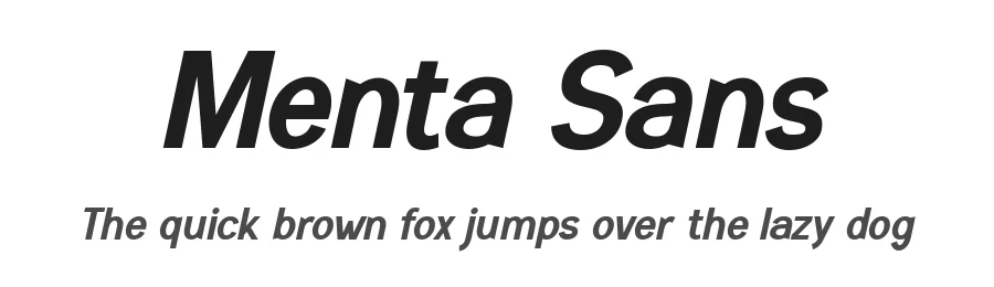 Menta Sans
