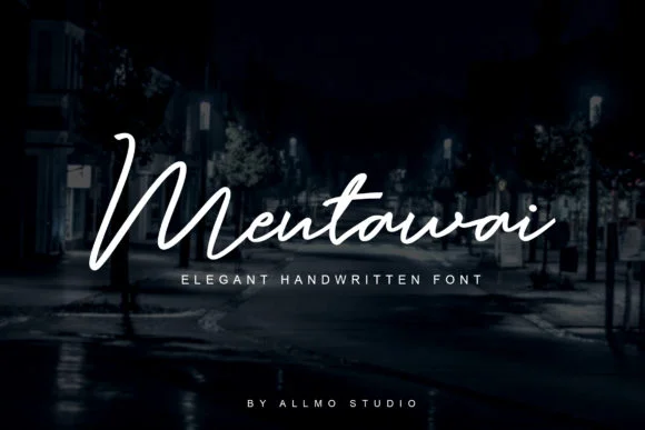 Mentawai Font by AllmoStudio β Script Handwritten Font