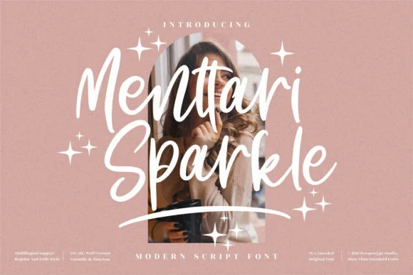 Menttari Sparkle Font by Perspectype — Script Handwritten Font