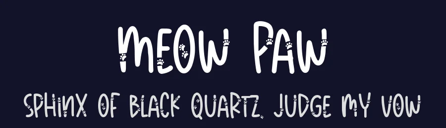Meow Paw by DM Letter Studio - Dimas Prasetyo — Decorative Font — thumbnail 2