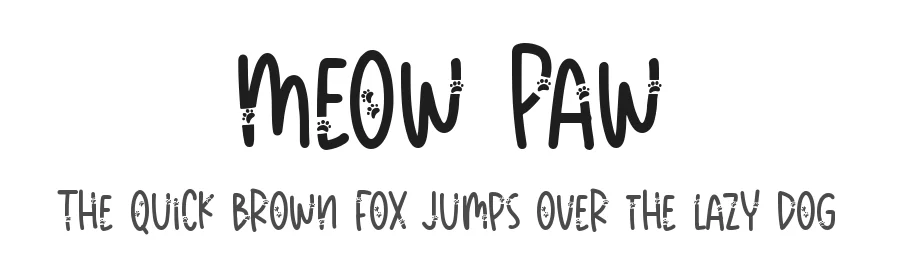 Meow Paw by DM Letter Studio - Dimas Prasetyo — Decorative Font