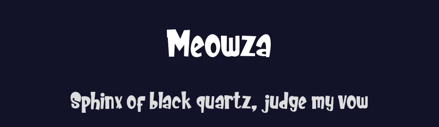 Meowza by Figuree Studio — Decorative Font — thumbnail 2