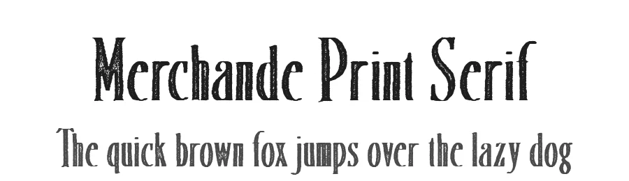 Merchande Print Serif
