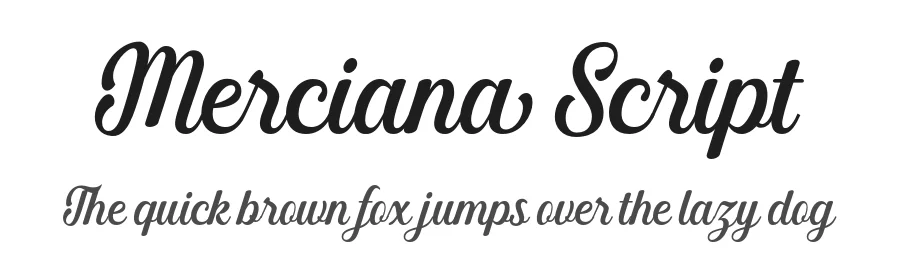 Merciana Script