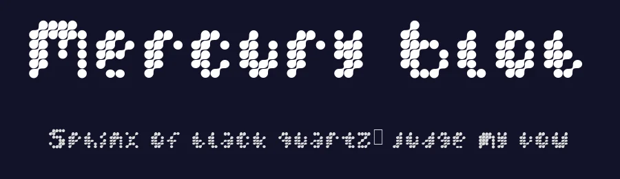 Mercury Blob by Matt Perkins — Display Font — thumbnail 2