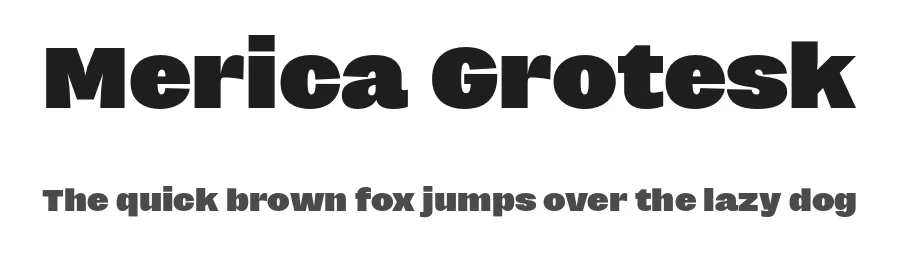 Merica Grotesk by MΓ₯ns GrebΓ€ck β Sans Serif Font