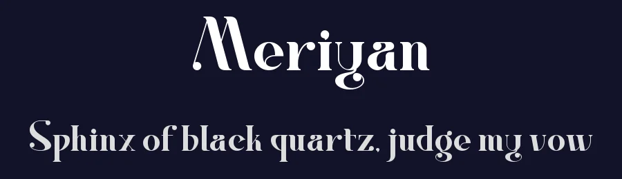 Meriyan by Salamahtype.com — Sans Serif Font — thumbnail 2