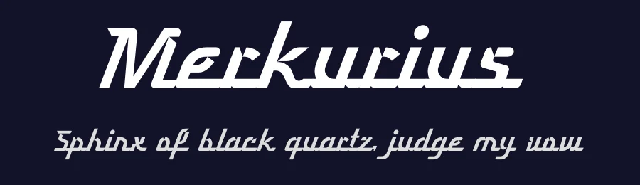 Merkurius by Omaikraf Studio — Decorative Font — thumbnail 2
