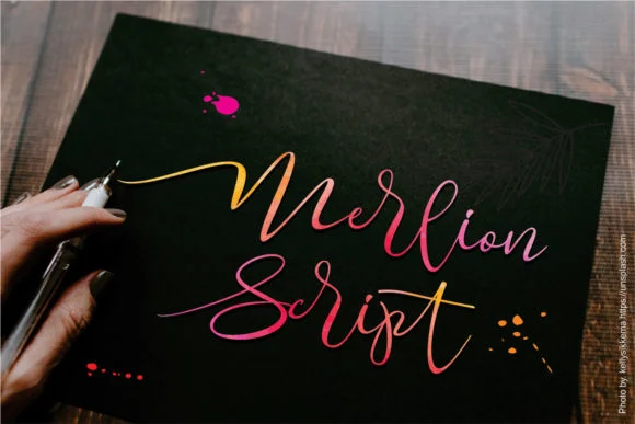 Merlion Font by creativework69 — Script Handwritten Font