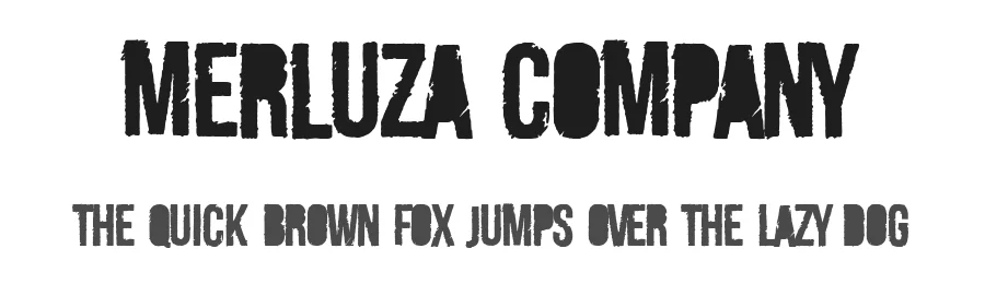 Merluza Company by Woodcutter β Decorative Font