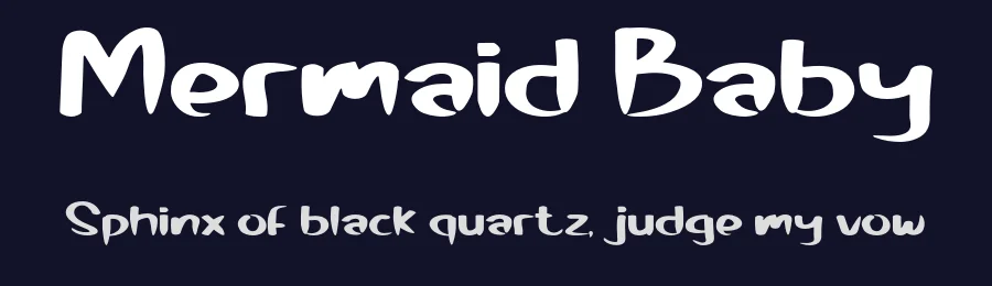 Mermaid Baby by Rangkai Aksara — Script Handwritten Font — thumbnail 2