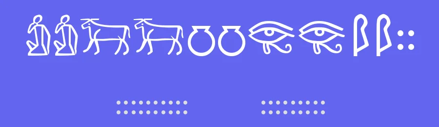 Meroitic Hieroglyphics by Reinhold Kainhofer — Dingbats Font — thumbnail 3