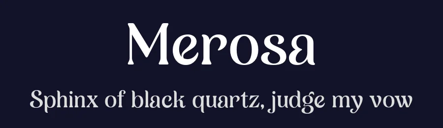 Merosa by Akhmad Reza Fauzi — Decorative Font — thumbnail 2