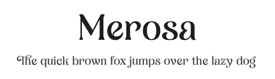 Merosa by Akhmad Reza Fauzi — Decorative Font