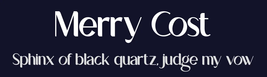 Merry Cost by Green Adventure Studio — Sans Serif Font — thumbnail 2