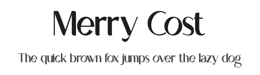Merry Cost by Green Adventure Studio — Sans Serif Font