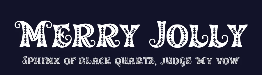 Merry Jolly by HansCo — Decorative Font — thumbnail 2