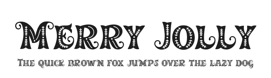 Merry Jolly by HansCo โ Decorative Font