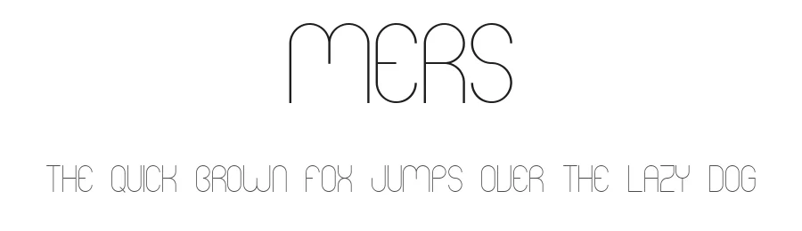 Mers by skomii — Sans Serif Font