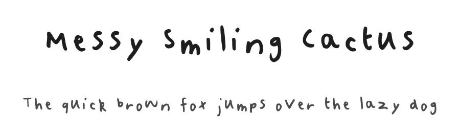 Messy Smiling Cactus