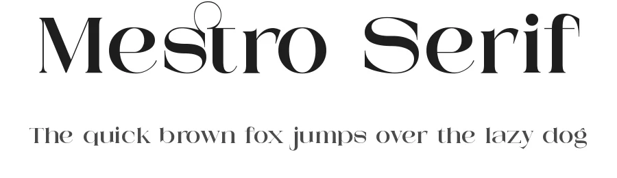 Mestro Serif